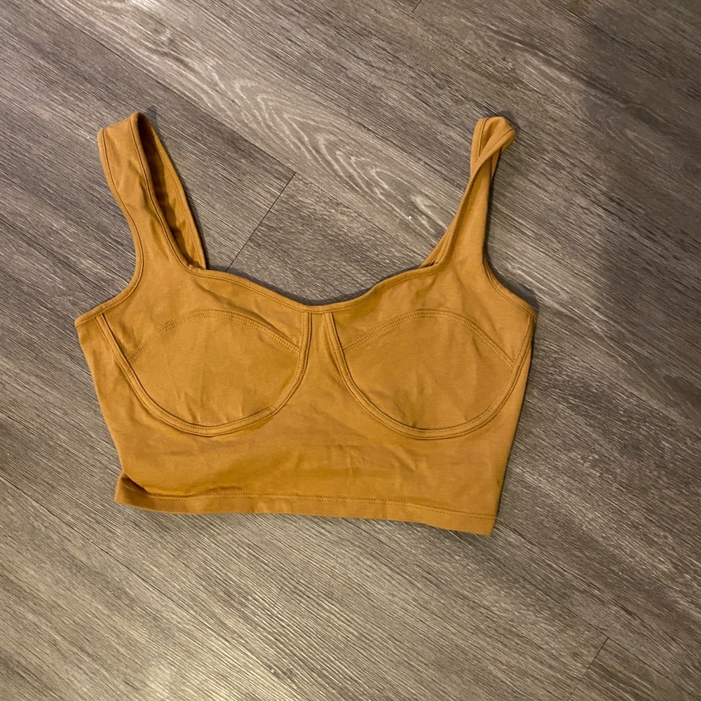 brown corset top